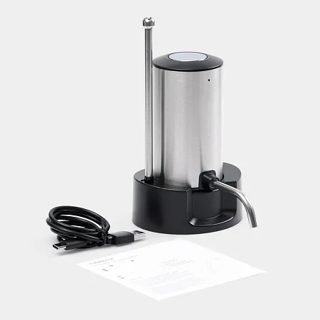 Электрический аэратор-дозатор для вина Tuoretta, серебристый