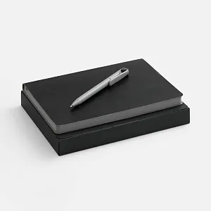 Набор Doppio, черный с серым