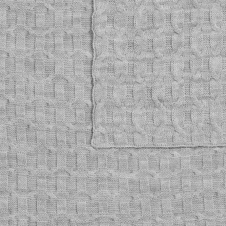 Плед Braidera, серебристо-серый меланж