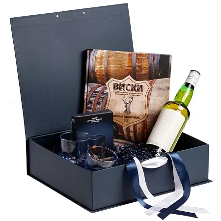 Коробка на лентах Tie Up, серебристая