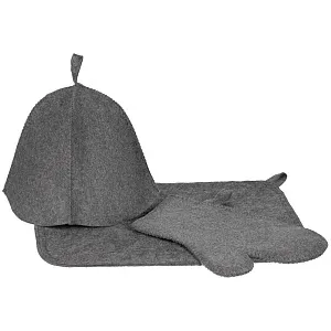 Набор для бани «Парилка», ver.2, серый