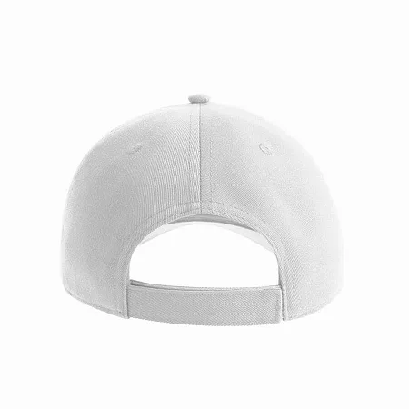 Бейсболка FIJI, 5 клиньев, 100 % переработанный полиэстер, липучка, белый