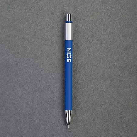 Ручка шариковая "Spin" с 6ти-гранным спиннером, покрытие soft touch