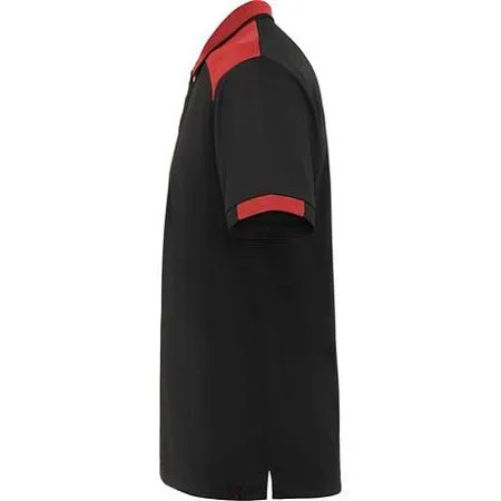 Футдолка поло SAMURAI мужская, черный/красный