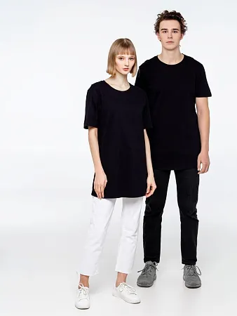 Футболка мужская удлиненная Magnum Men, черная