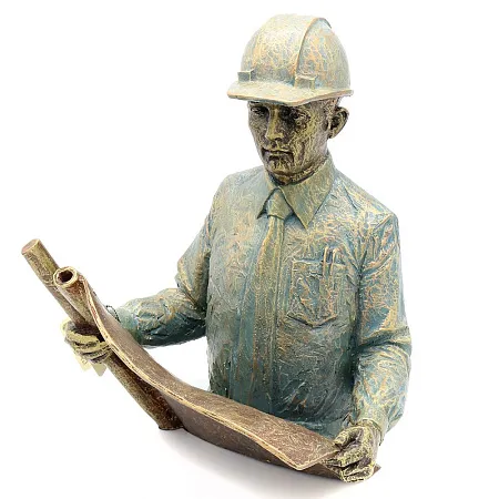 Композиция "Начальник производства" бронза с чернением