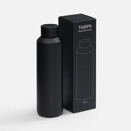 Термобутылка Tampa, ver.2, черная