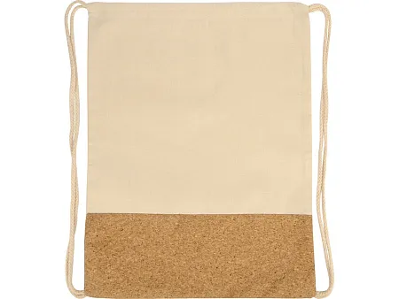 Рюкзак-мешок Corky хлопковый со вставкой из пробки