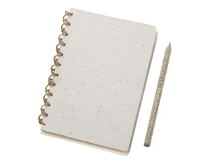 Блокнот А6 с бумажным карандашом и семенами цветов микс