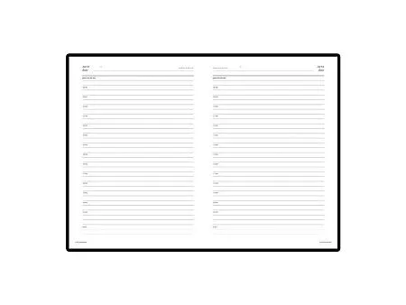 Ежедневник недатированный А5 Sidney Nebraska с золотым срезом