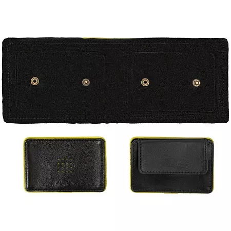 Кошелек Partinico, черный с оранжевым