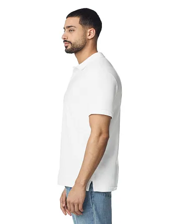 Футболка поло PREMIUM COTTON ADULT DOUBLE PIQUE, БЕЛЫЙ S