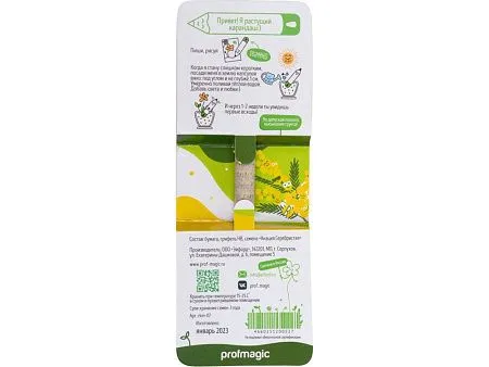 Растущий карандаш mini с семенами акации серебристой