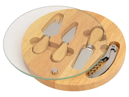 Набор для сыра и вина со стеклянной крышкой Rendezvous