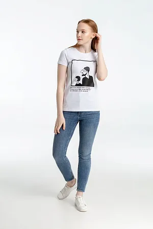 Футболка женская «Леон», белая