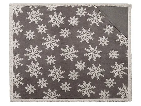 Плед Snowflake новогодний с капюшоном