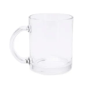 Стеклянная кружка KAFFIR, Сублимация, Белый