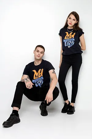 Футболка «Мы все слегка того», темно-фиолетовая