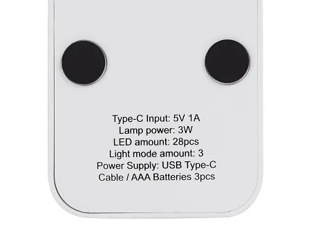 Складывающая настольная лампа с подставкой для телефона Stack N, 3 Вт