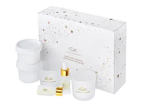 Набор для создания 2-х ароматических свечей: амбра и табак/маракуйя, сандал и пачули