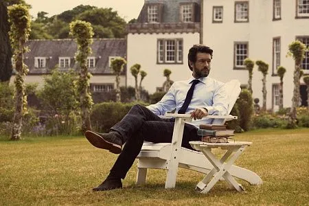 Рубашка мужская в полоску RENO, серая