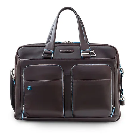 Сумка мужская для ноутбука Piquadro Blue Square, черная