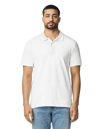 Футболка поло PREMIUM COTTON ADULT DOUBLE PIQUE, БЕЛЫЙ S