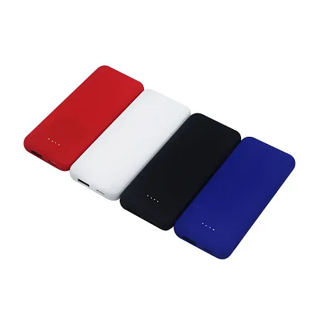 Внешний акккумулятор Arrida 5000mAh, с покрытием "Baby skin”, синий