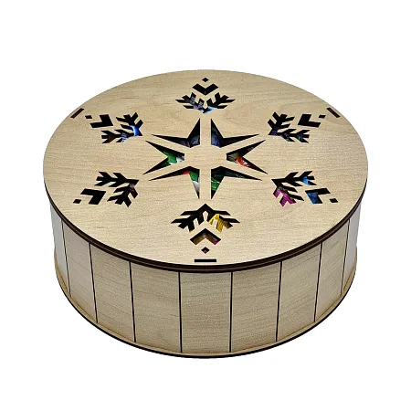 ШКАТУЛКА ХДФ 1500г, коричневый