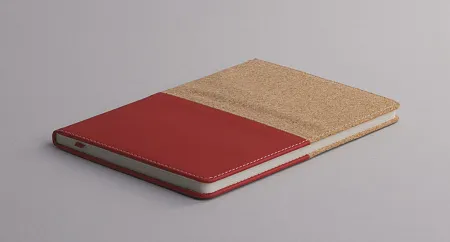 Блокнот "Фьюджи" уценка, формат А5, покрытие soft touch+пробка