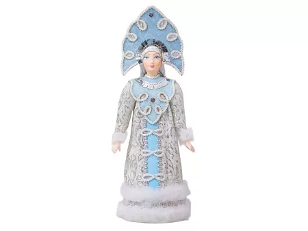 Подарочный набор: кукла фарфоровая, плед флисовый