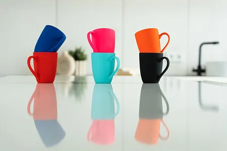 Кружка Good Morning с покрытием софт-тач, серая