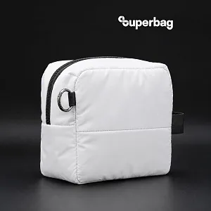 Несессер Superbag Bubble, стёганый, на молнии, с креплением на кольцо-карабин