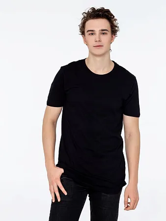 Футболка мужская удлиненная Magnum Men, черная