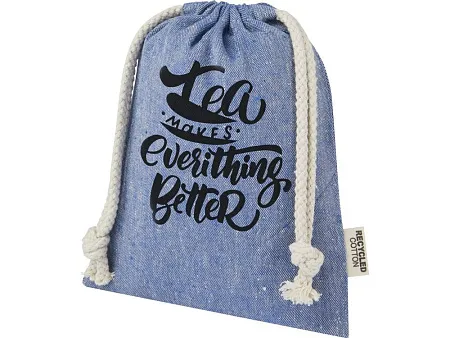 Маленькая подарочная сумка Pheebs из переработанного хлопка 0,5 л