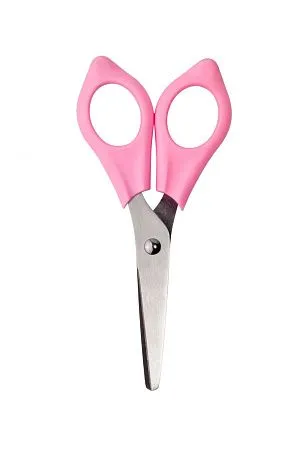 Ножницы и магнит со скрепками Bunny, розовые