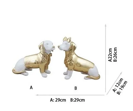 Набор статуэток "Влюбленные собачки"