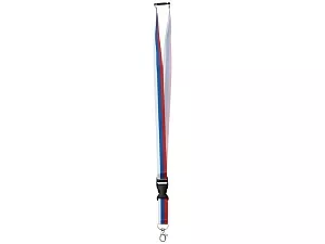 Ланъярд под сублимацию с карабином, межуровневым замком и замком обрыва