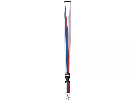 Ланъярд под сублимацию с карабином, межуровневым замком и замком обрыва