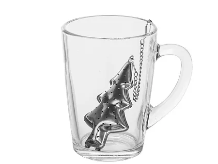 Набор Christmas drink : кружка и ситечко для чая