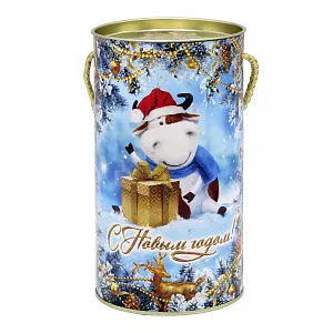 №5 ТУБА БЫЧОК 850 грамм новогодний подарок классический