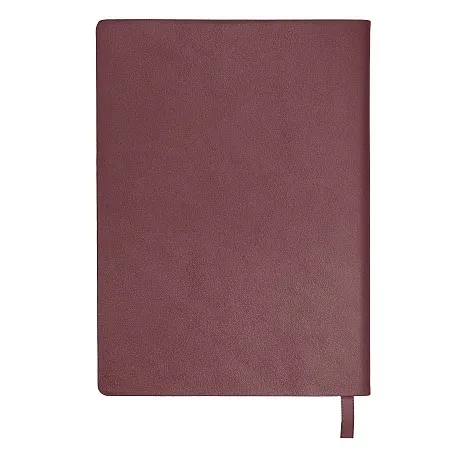 Бизнес-блокнот "LADY", формат А5, бордовый, блок в клетку