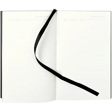 Ежедневник Flat Mini, недатированный, черный