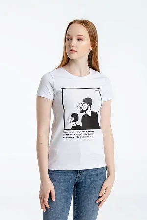 Футболка женская «Леон», белая