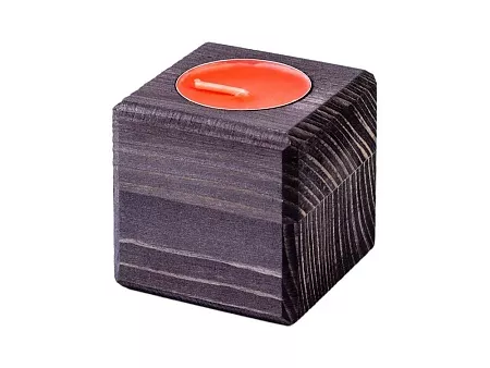 Свеча в декоративном подсвечнике Клубника