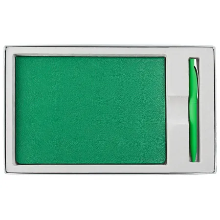 Коробка Horizon с ложементом под ежедневник и ручку, серая