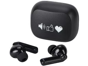 Беспроводные наушники с шумоподавлением ENC и подсветкой лого Lites с гравировкой