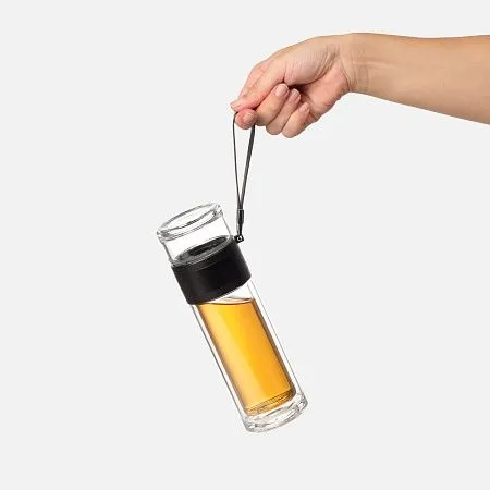 Бутылка стеклянная с двойными стенками, Terso, 300 ml