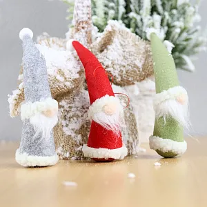 Новогоднее украшение рождественский гном Гехайм (1шт), серый