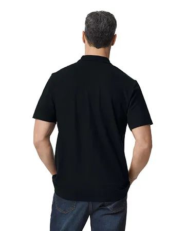 Футболка поло SOFTSTYLE ADULT DOUBLE PIQUE, БЕЛЫЙ S